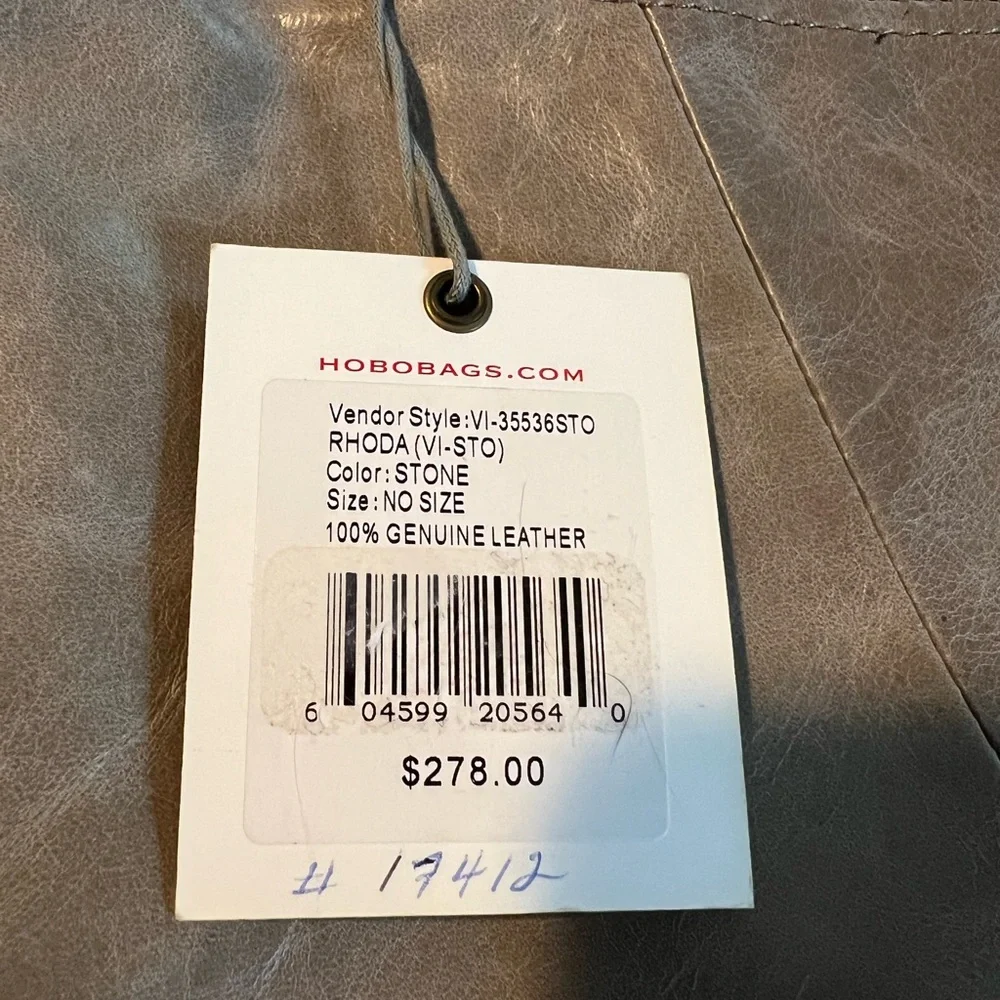Hobo Women's Gray Leather Bag - Picture 3 of 5